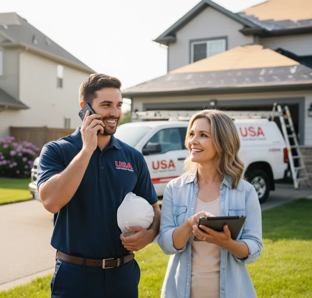 USA Roof Repair Experts customer support in Rockwell